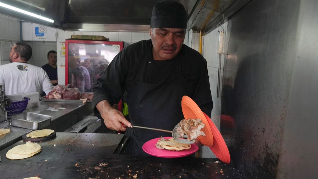 Tacos El Califa de León en Ciudad de México.