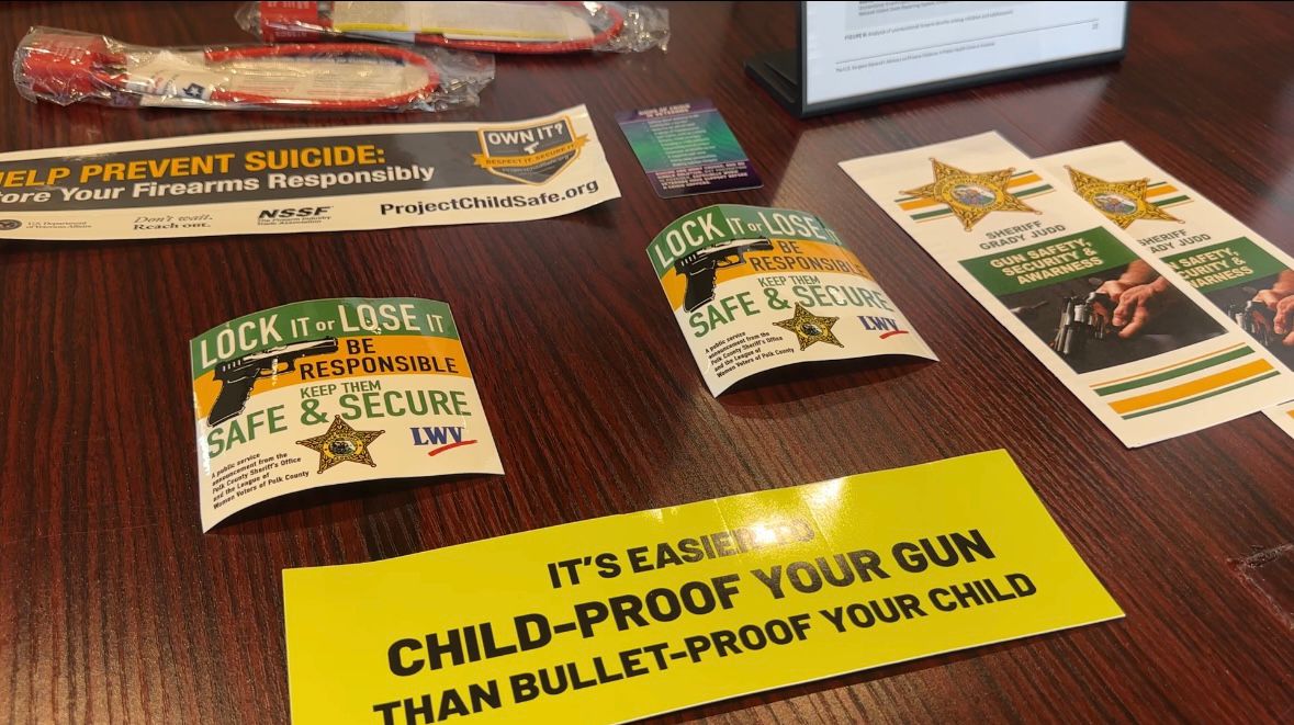 Flyers from the League of Women Voters Polk County.
