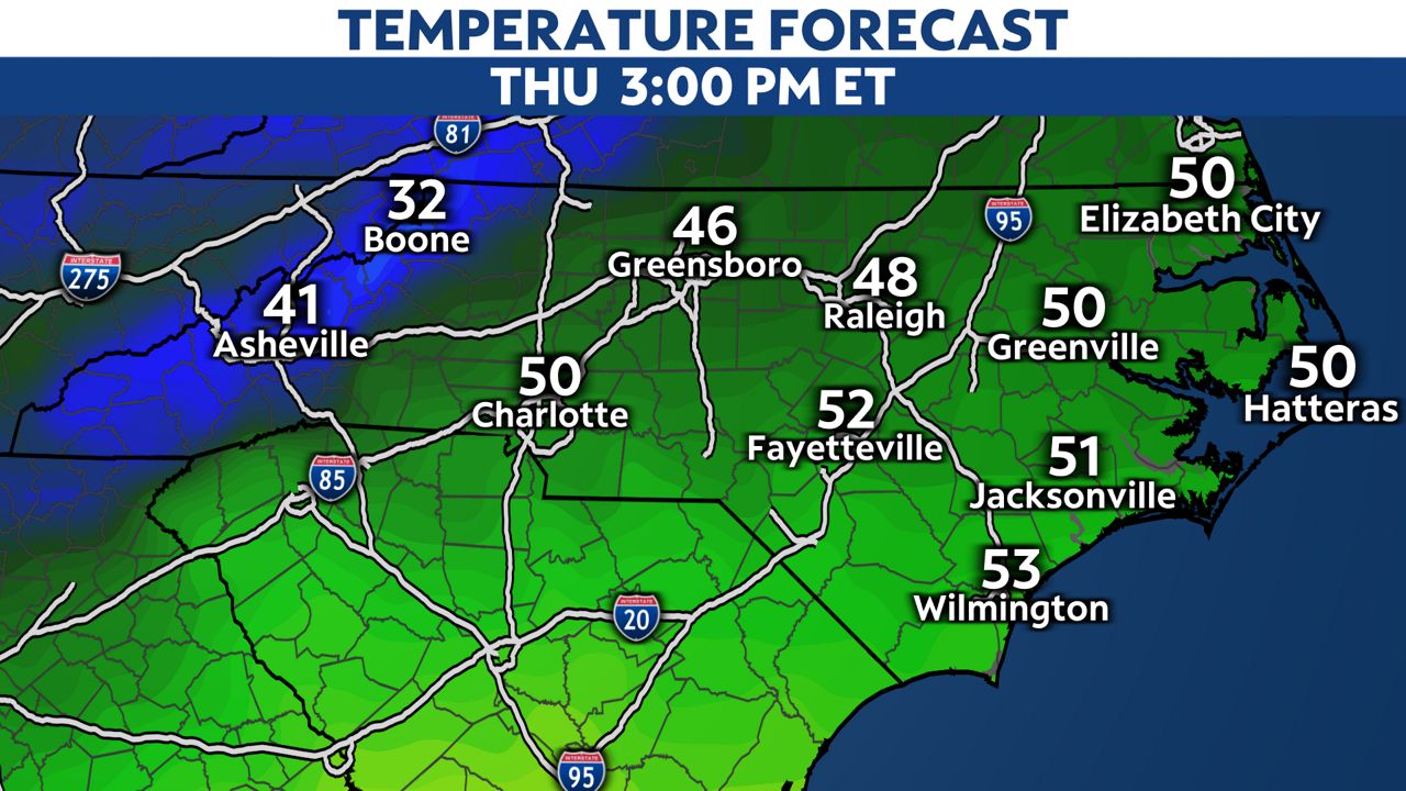Forecast: Cold Thanksgiving holiday weather ahead for N.C.