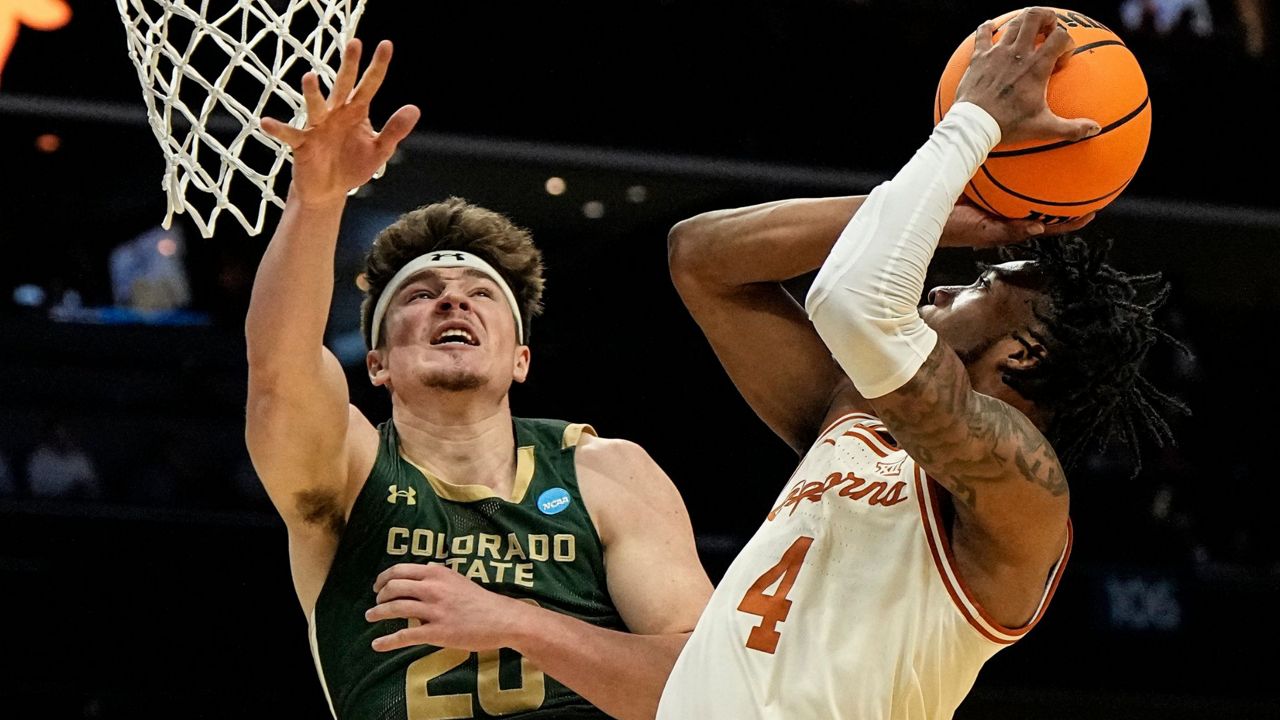 No. 7 Texas beats Colorado State 56-44 to advance to Round 2