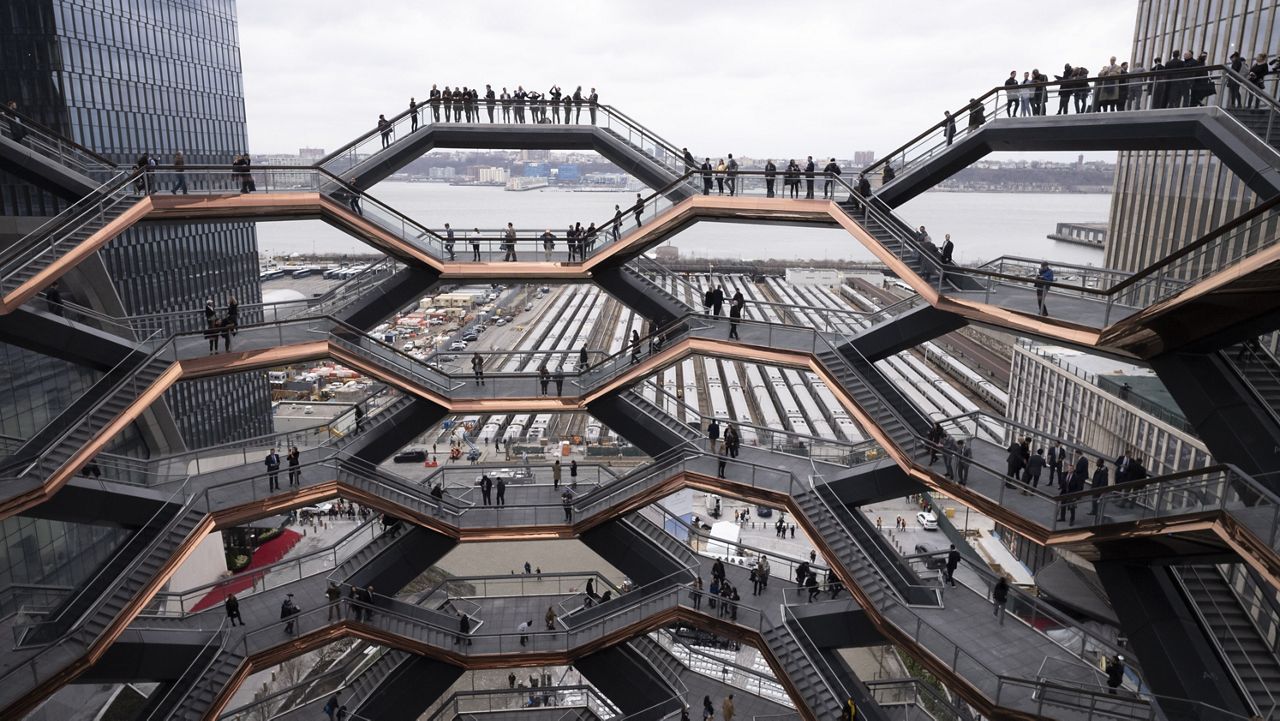 The Vessel at Hudson Yards. (AP Photo/Mark Lennihan, File)