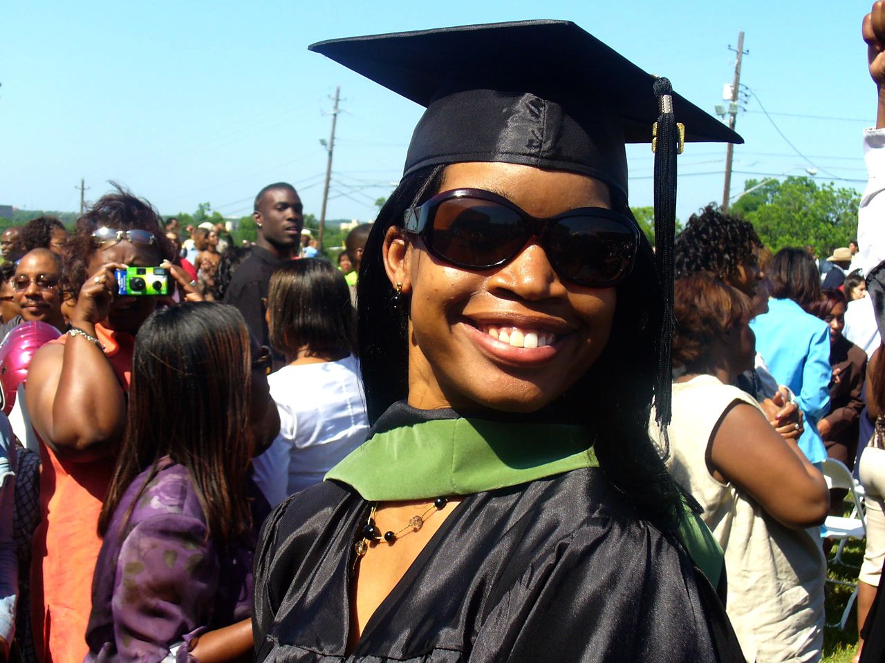 Thedencia Horne’s graduation day at Huston Tillotson University in Austin, Texas (courtesy: Thedencia Horne)