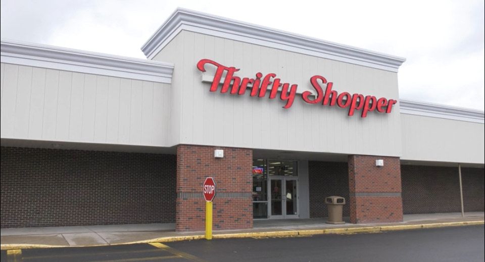 Exterior shot of Thrifty Shopper store in Liverpool