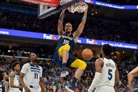 Ja Morant Is New Nike Jumpman Logo in Dunk on T-Wolves Malik