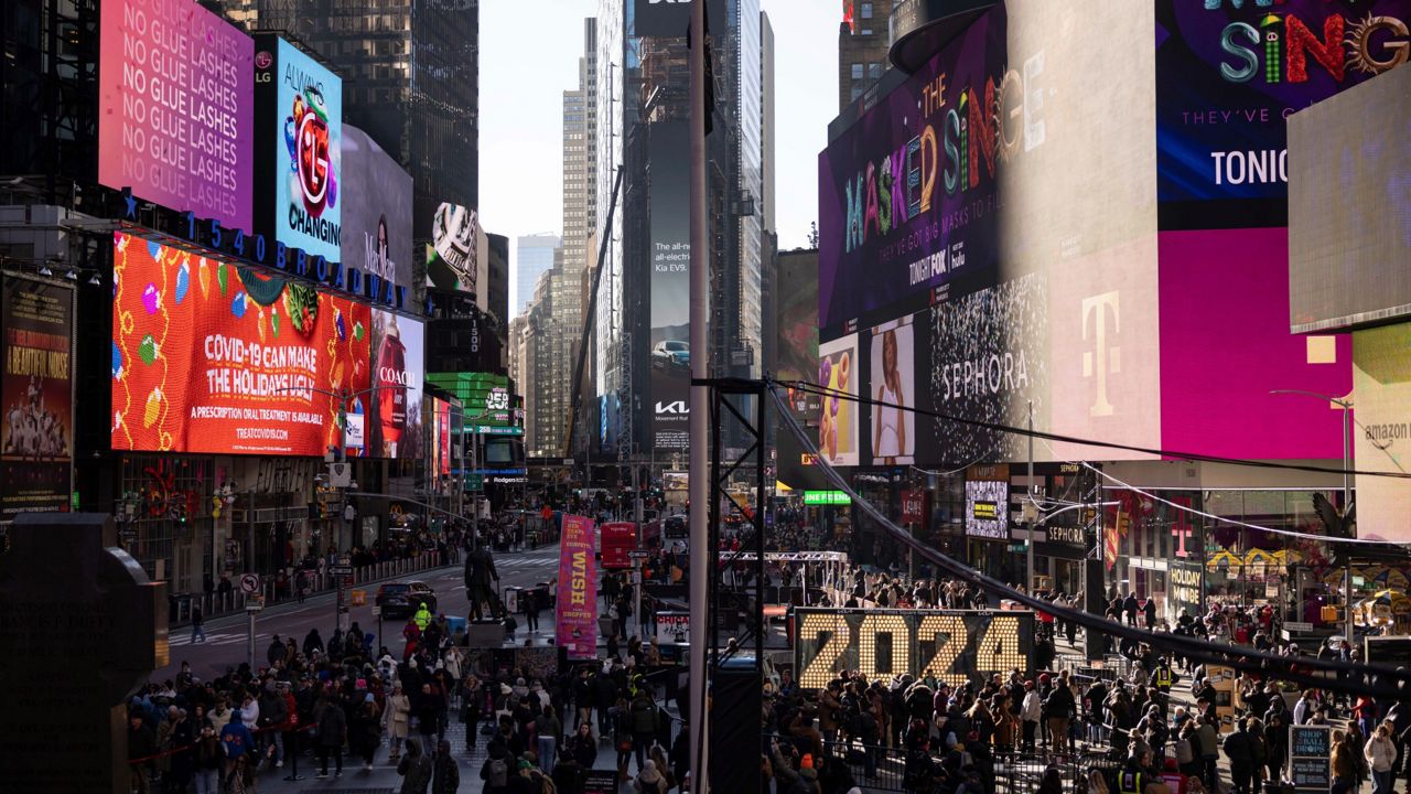 New Year's Eve At Times Square Ball Drop