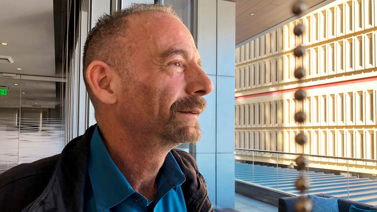 This March 4, 2019 file photo shows Timothy Ray Brown in Seattle. (AP Photo/Manuel Valdes, File)