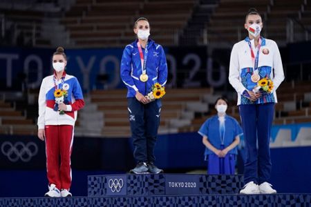 Israeli rhythmic gymnast Ashram in lead after three routines at Olympic  final