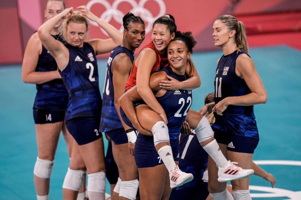 Americans go for gold in basketball, volleyball, water polo