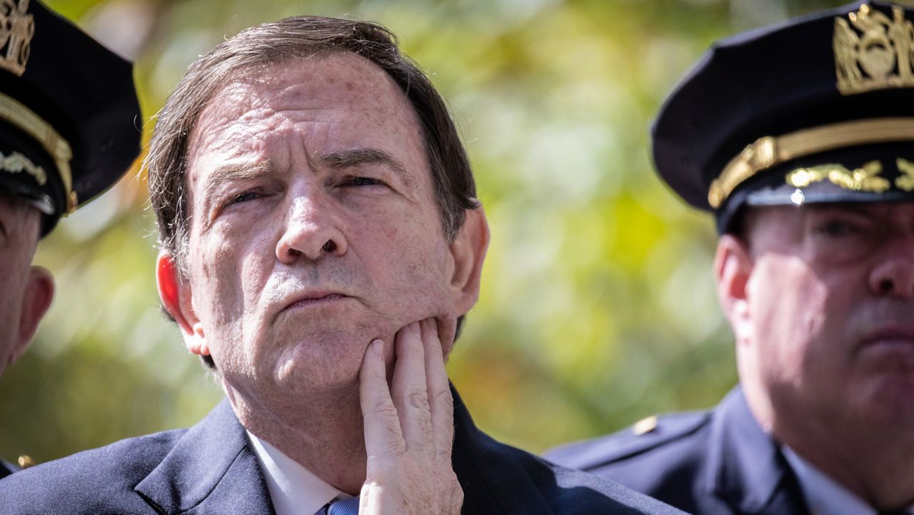 Interim New York Police Commissioner Thomas G. Donlon attends a news conference outside the United Nations Headquarters, Friday Sept. 20, 2024. (AP Photo/Stefan Jeremiah)