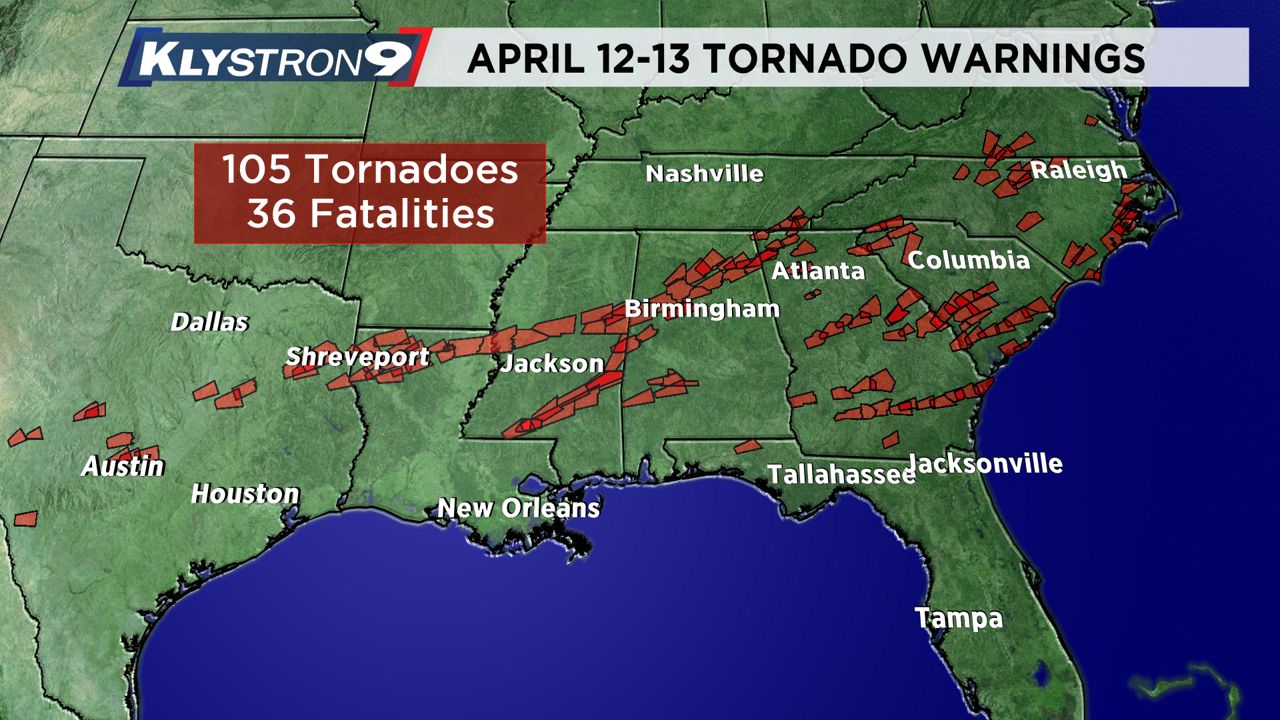 Tornado Warning Summary graphics