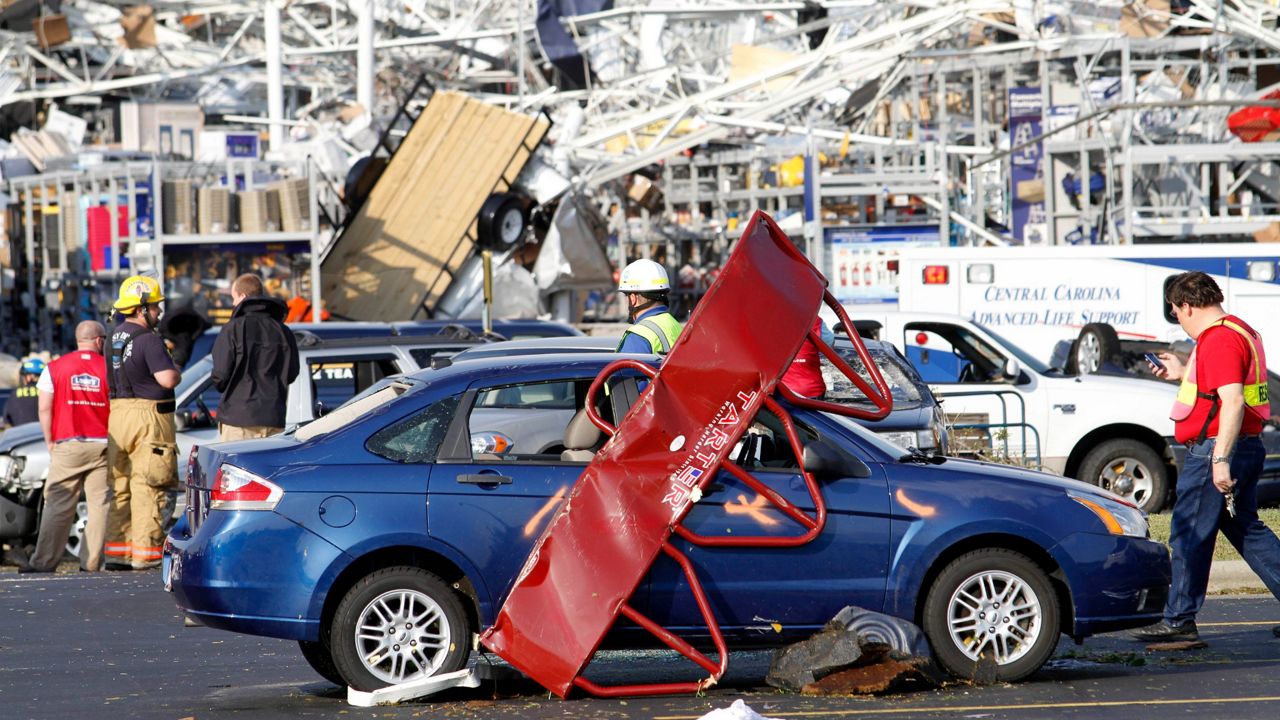 Tornado damage