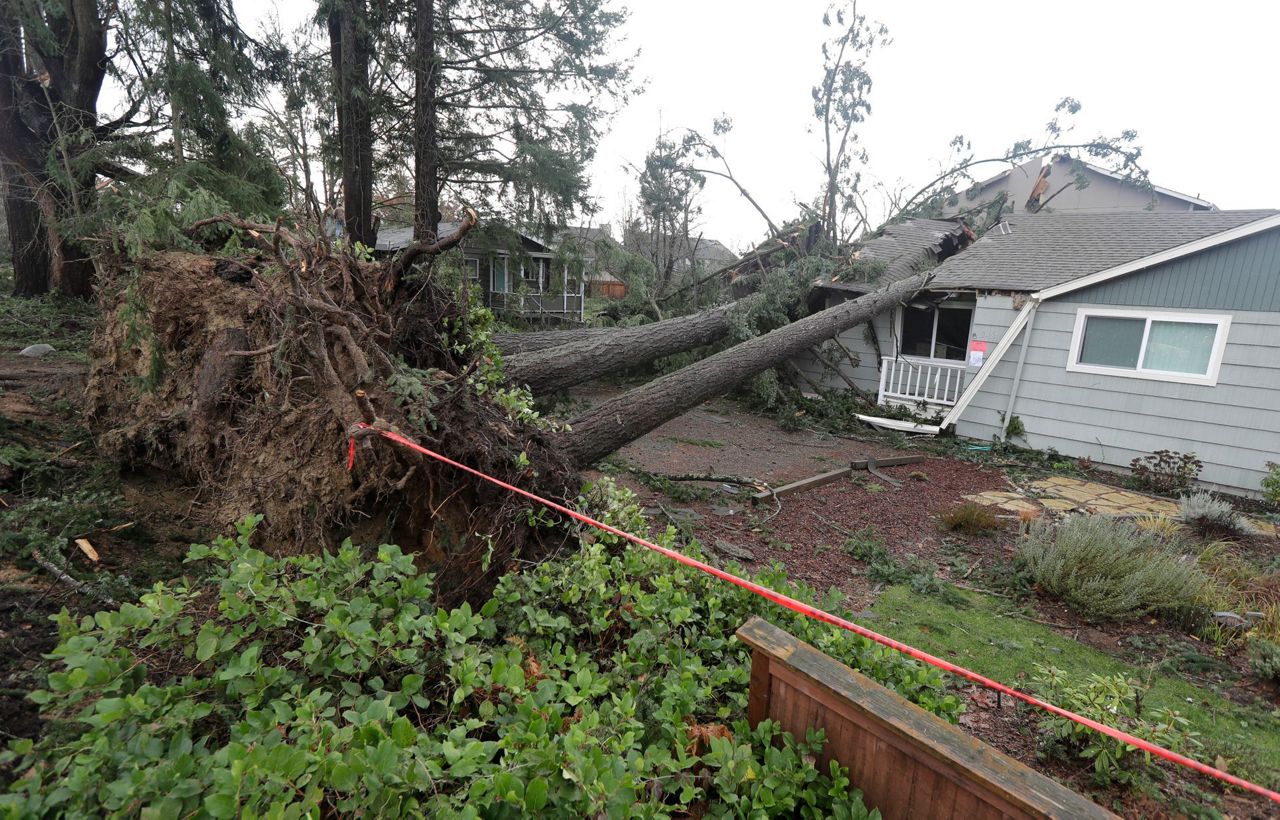 Crews assess damage from Washington state tornado