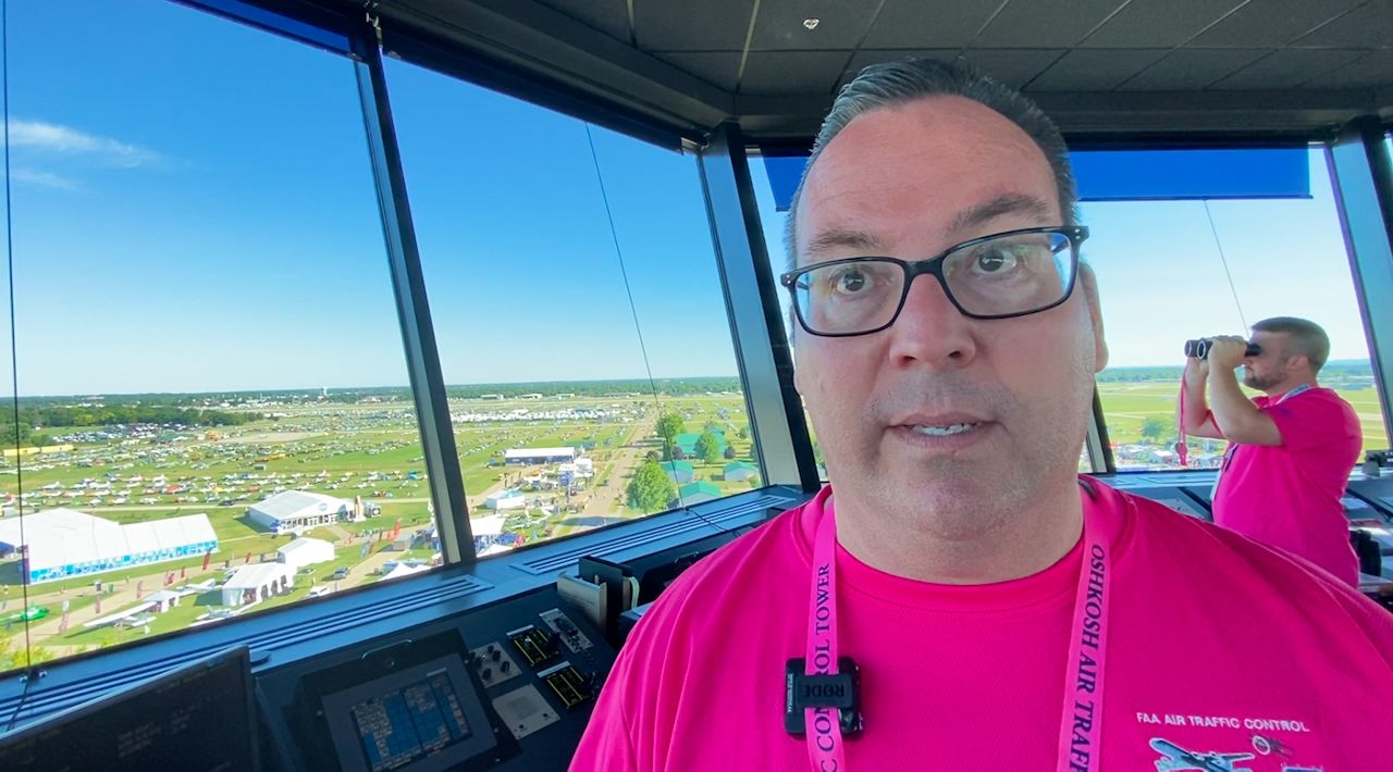 A look inside the air traffic control tower EAA AirVenture