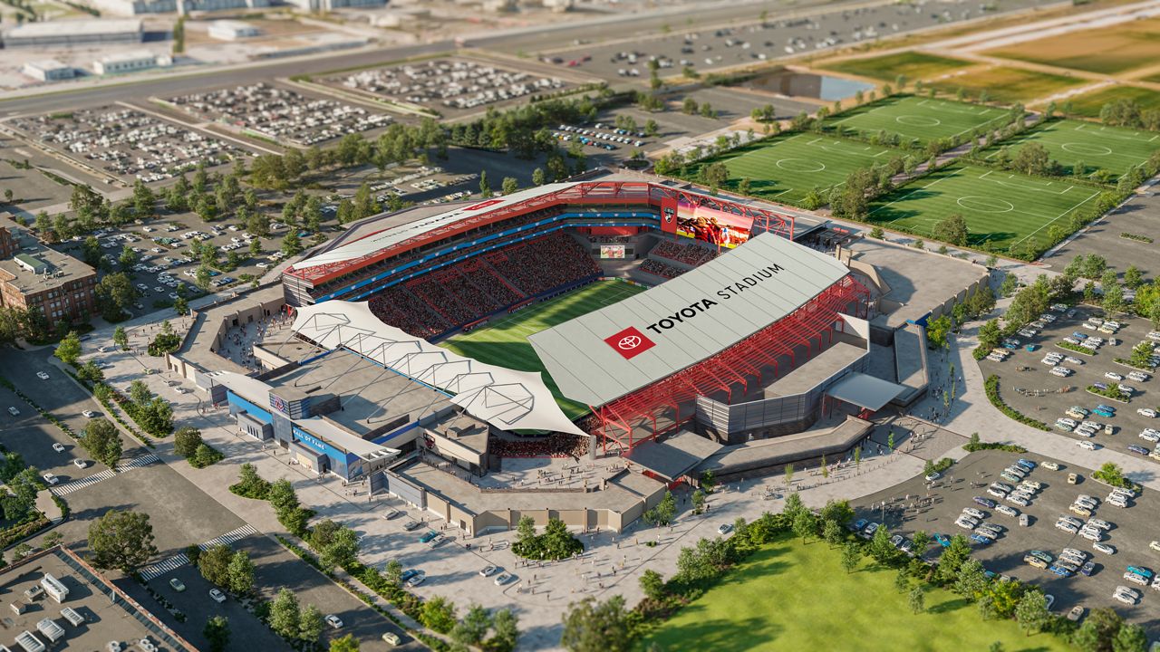 A rendering of the renovated Toyota Stadium in Frisco, Texas. (Courtesy of FC Dallas)