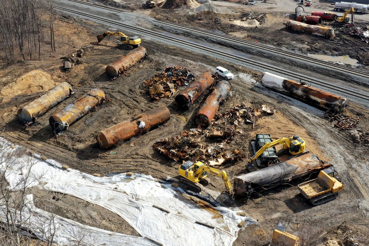 NTSB Key tank car part melted after Ohio train derailment