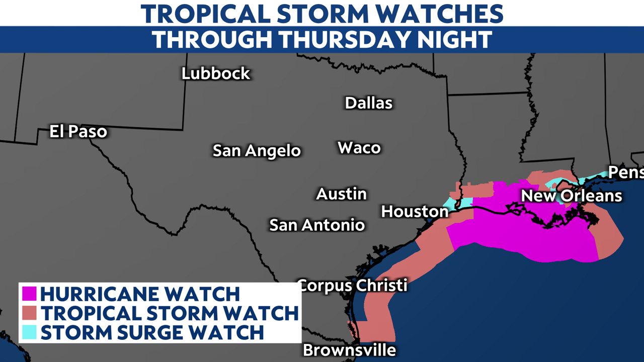 Tropical Storm Francine forms in the Gulf of Mexico