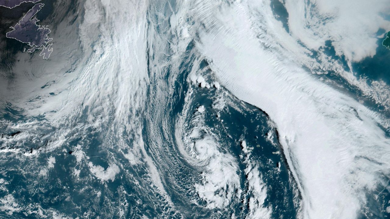 Subtropical Storm Patty forms in the deep Atlantic