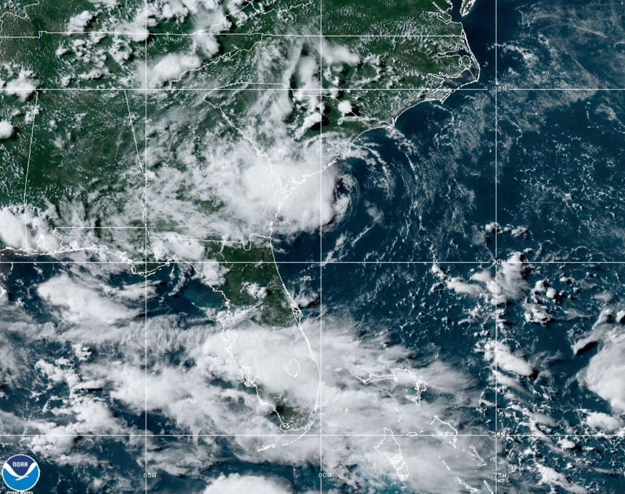 Tropical Storm forms off South Carolina, set to track inland