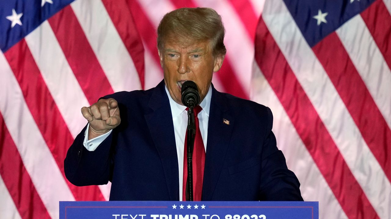 Trump announces his third run for president in 2022. (AP)