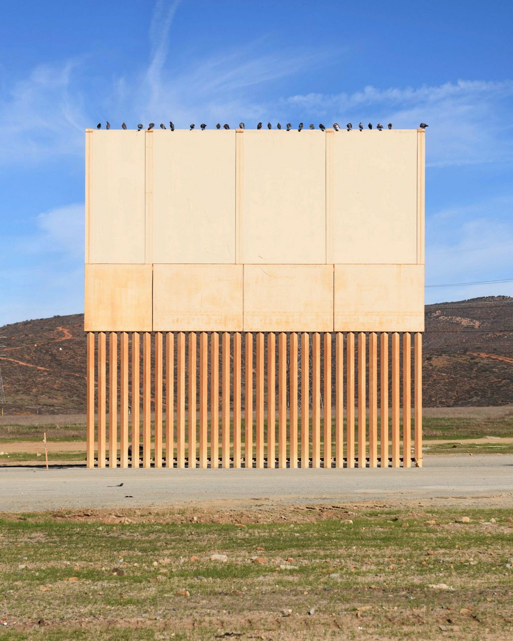 AP PHOTOS: Wall prototypes sit on the US-Mexico border