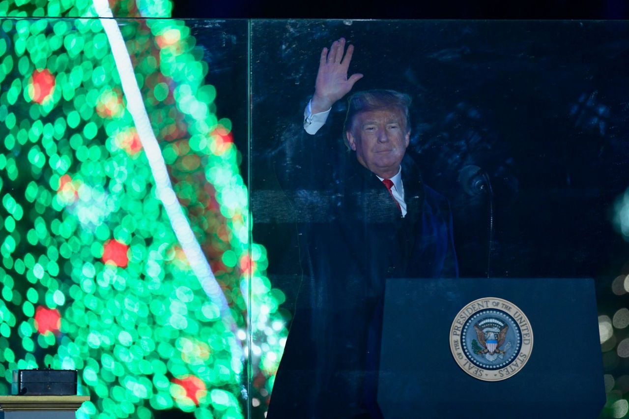 Hit the switch Trumps light National Christmas Tree