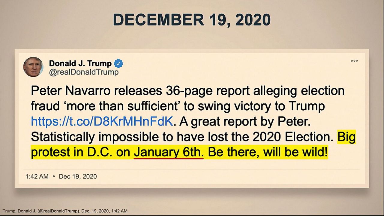 The Latest: Prosecutors trace Trump's inflammatory rhetoric
