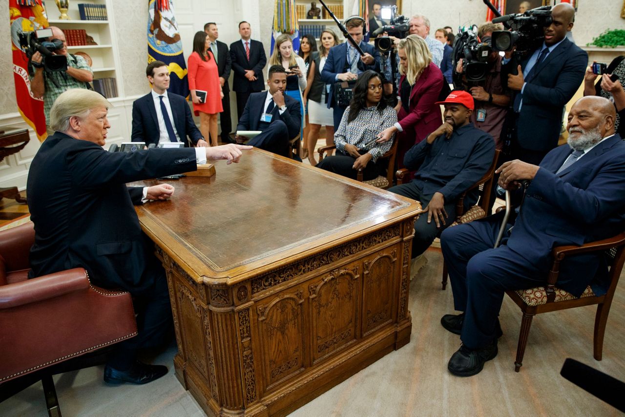 Kanye West delivers jawdropping show in Oval Office