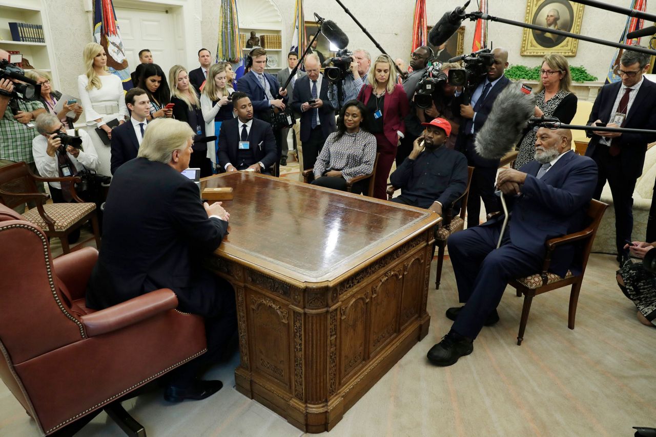 Kanye West delivers jawdropping show in Oval Office