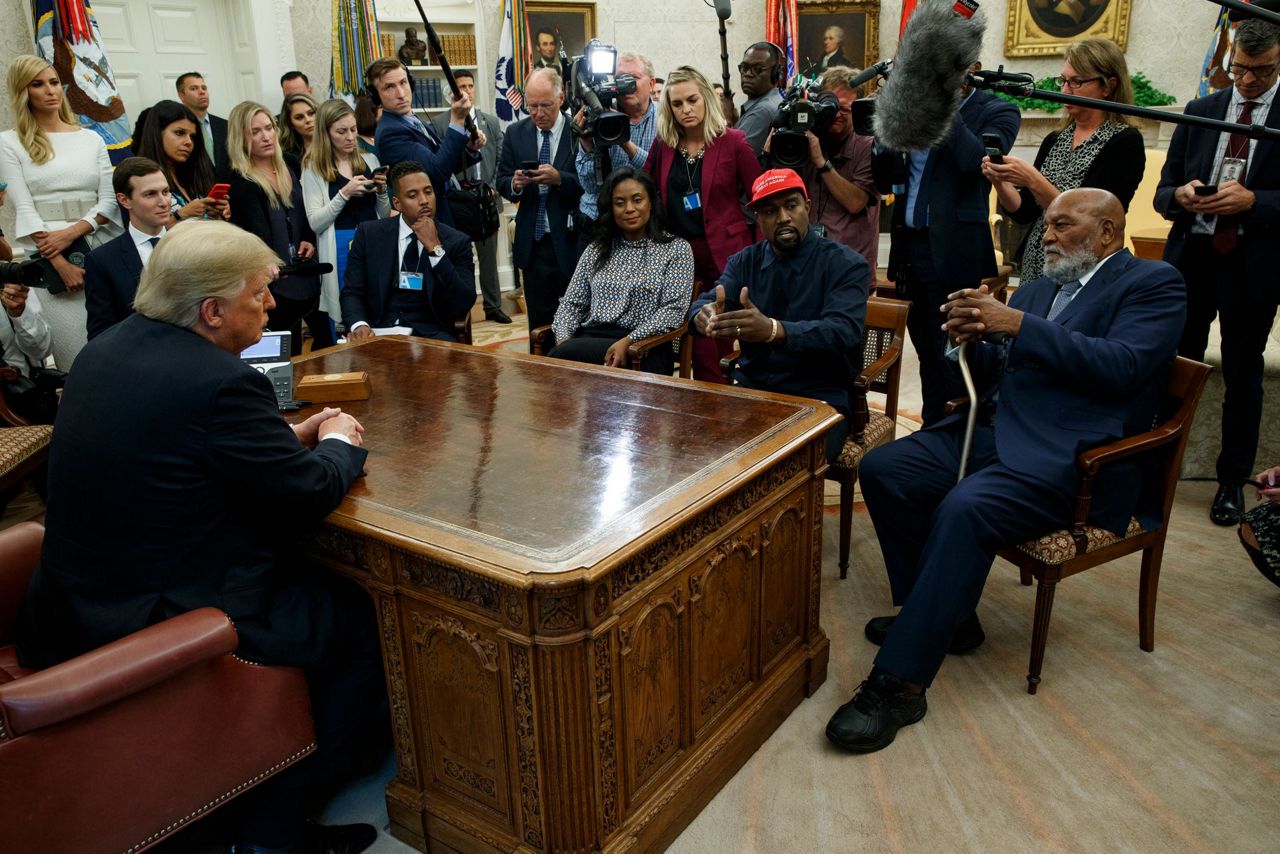 Kanye West delivers jawdropping show in Oval Office