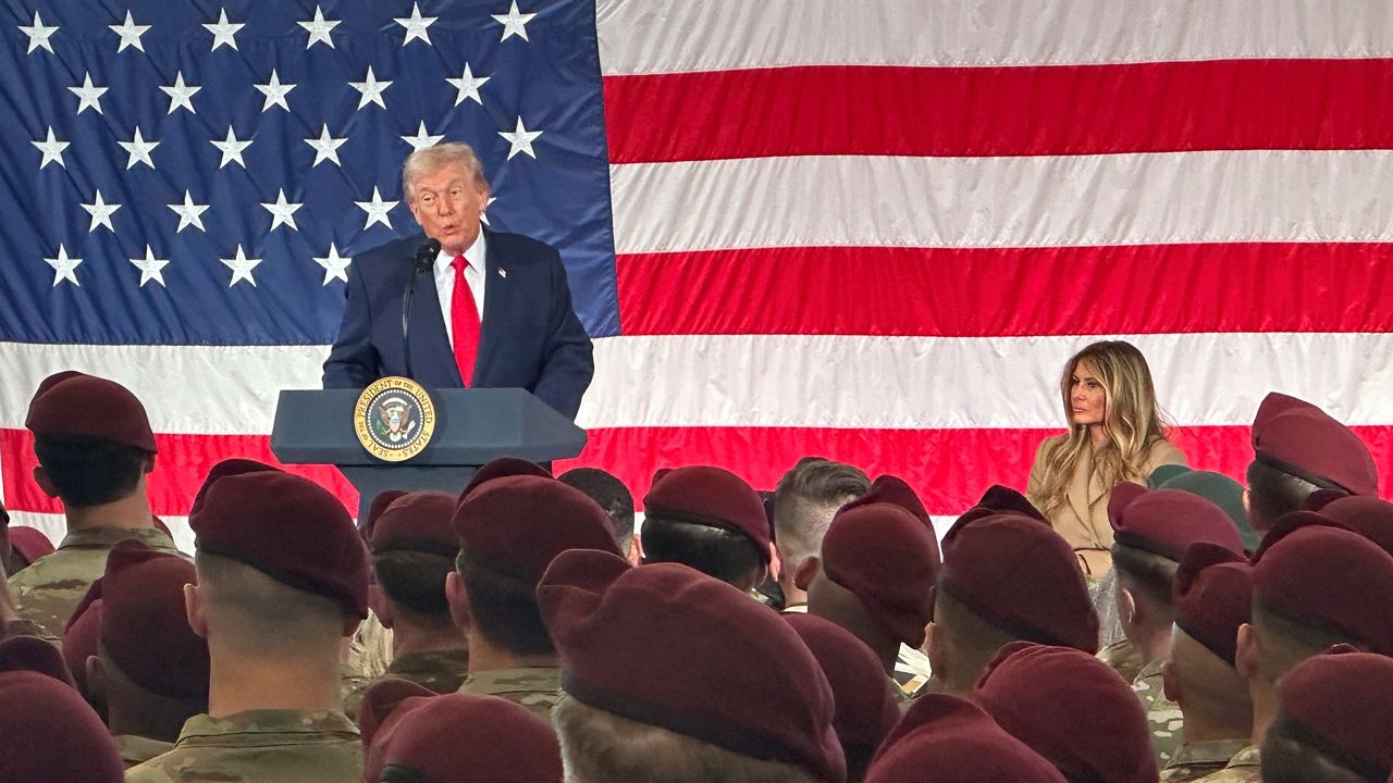 Trump touts U.S. military amid major actions on world stage during Fort Bragg visit