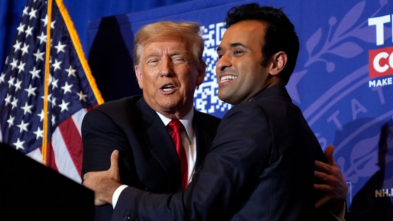 President-elect Donald Trump with Vivek Ramaswamy 