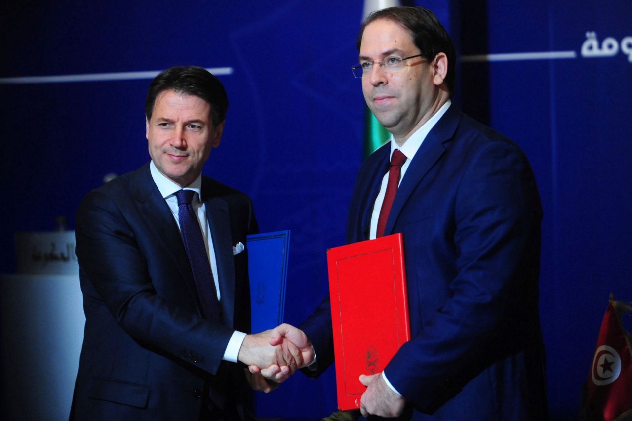 Italy's top leaders in Tunisia to shore up ties, security