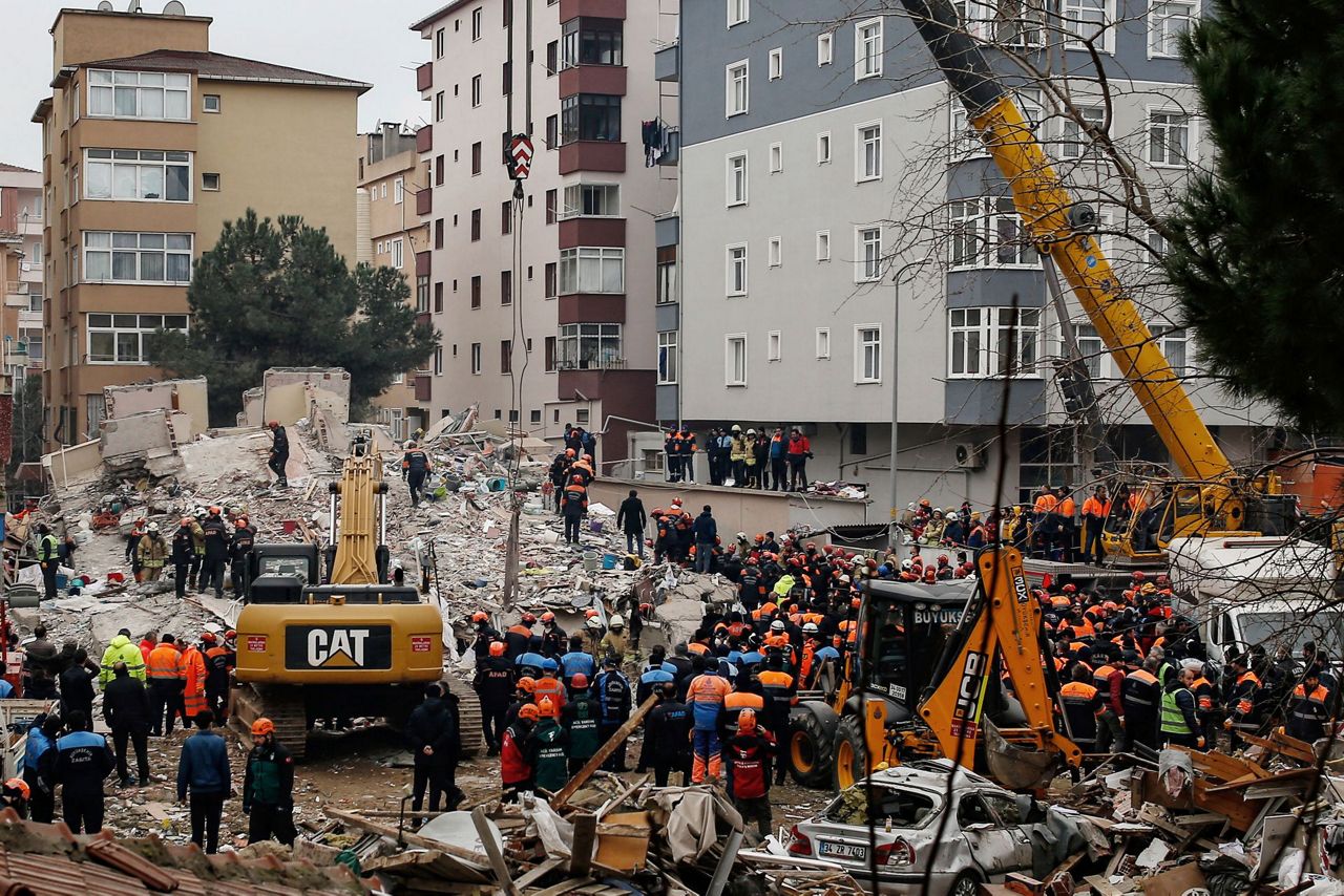 Rescuers pull out 12 hurt in Turkey collapse that killed 3