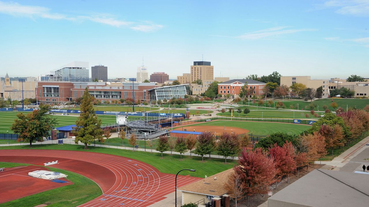 a photo of the University of Akron campus 