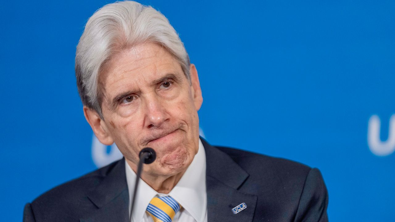 Dr. Julio Frenk at a news conference, Wednesday, June 12, 2024,  in Los Angeles. (AP Photo/Damian Dovarganes)