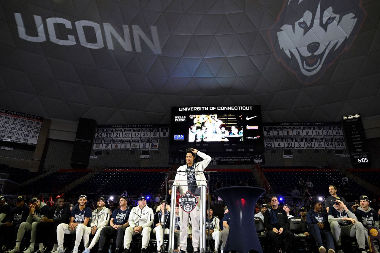 Celebrations, destruction on campus follow UConn victory