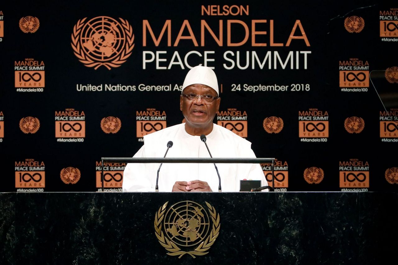 Statue of Nelson Mandela is dedicated at United Nations