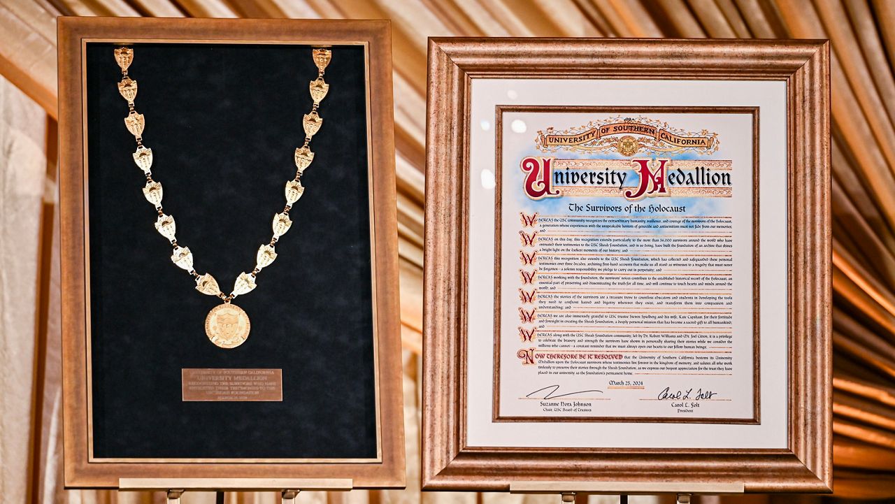 The USC University Medallion is the university's most prestigious honor recognizing contributions to the institution. (Photo courtesy USC)