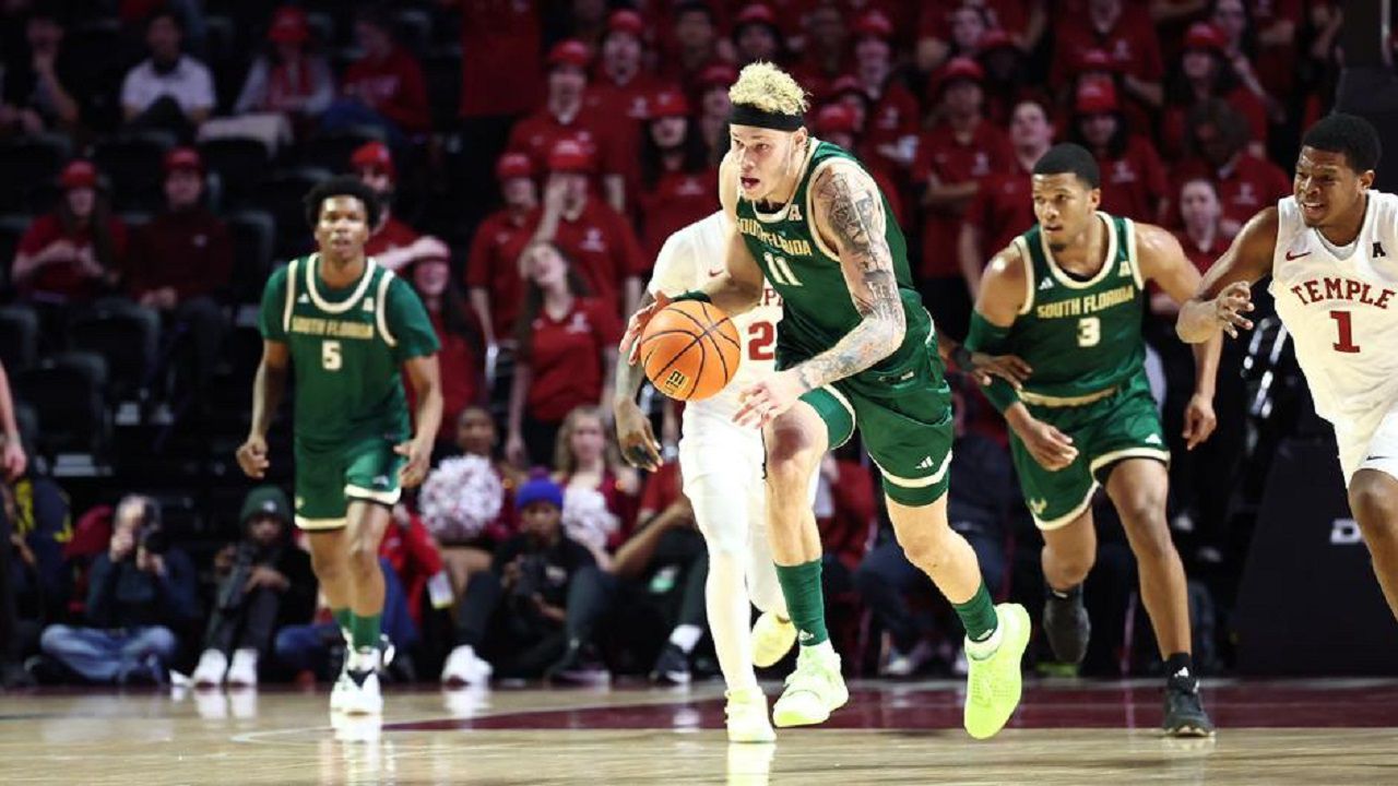 USF forward Kasean Pryor (11) is averaging 12.5 points a gam and a tema-best 7.3 rebounds per game. (Mary Holt/USF Athletics)