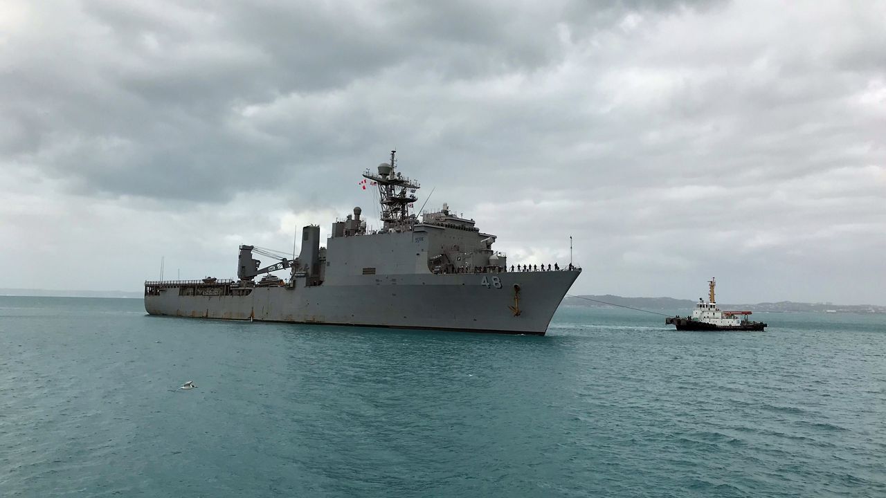 The USS Ashland. (AP Photo/Ken Moritsugu)