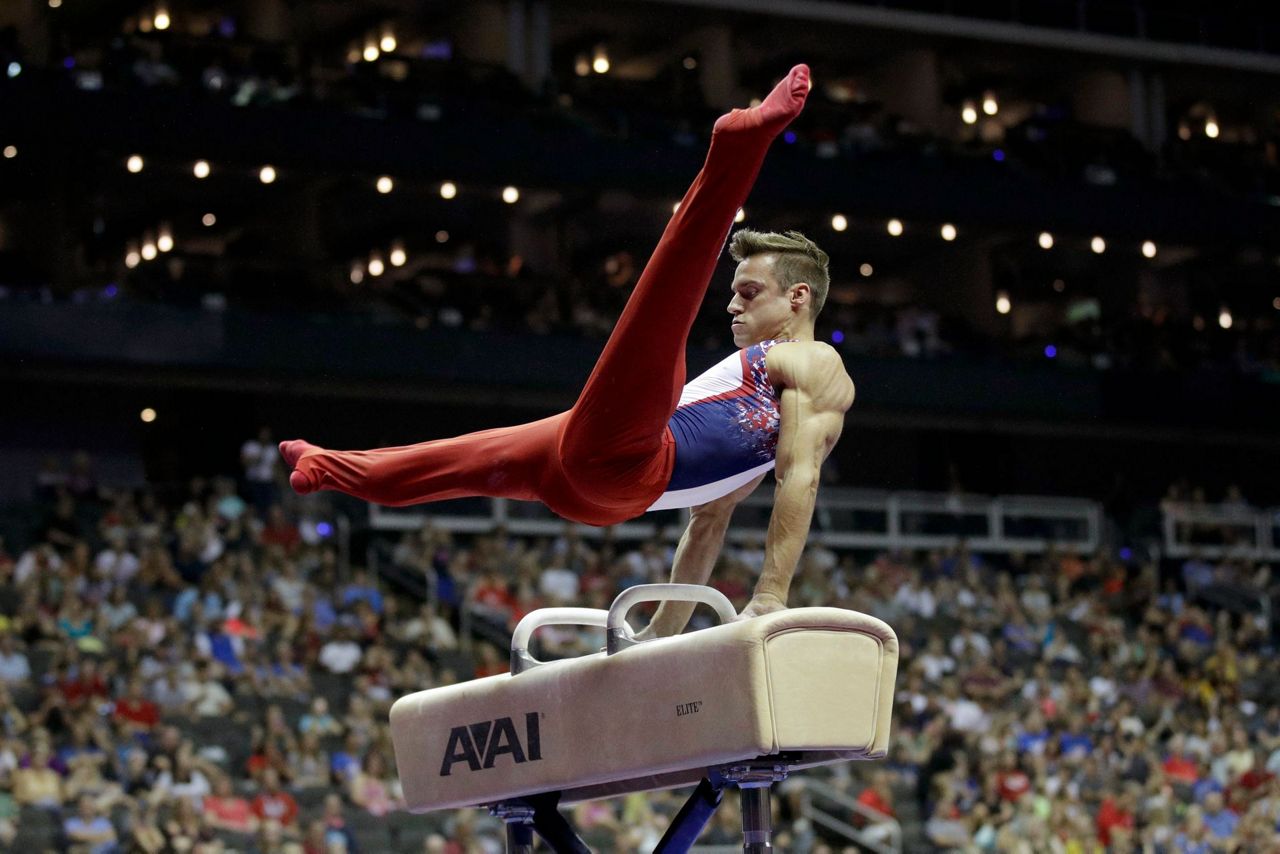 Mikulak cruises to 6th national title in men's gymnastics