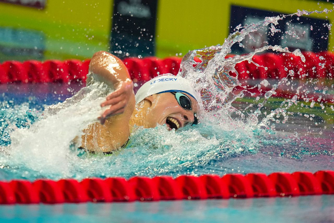 Katie Ledecky joins an elite club with another dominating performance