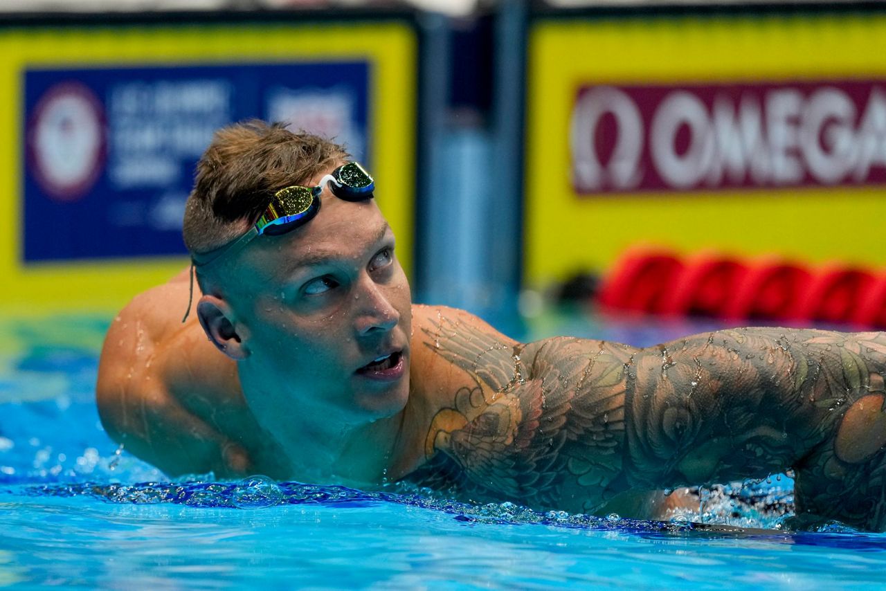 Caeleb Dressel earns an individual race in Paris, winning 50 free at US ...