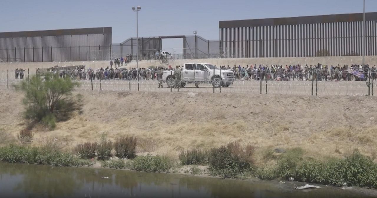 Migrants at the U.S. southern border