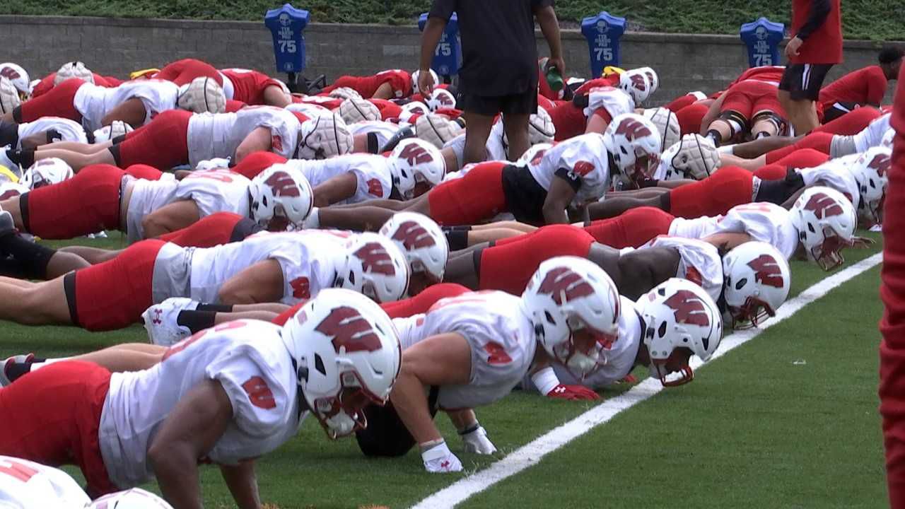 Wisconsin football team spends opening week of camp at UW