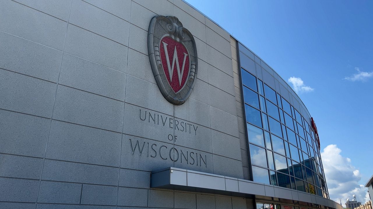 University of Wisconsin sign on building