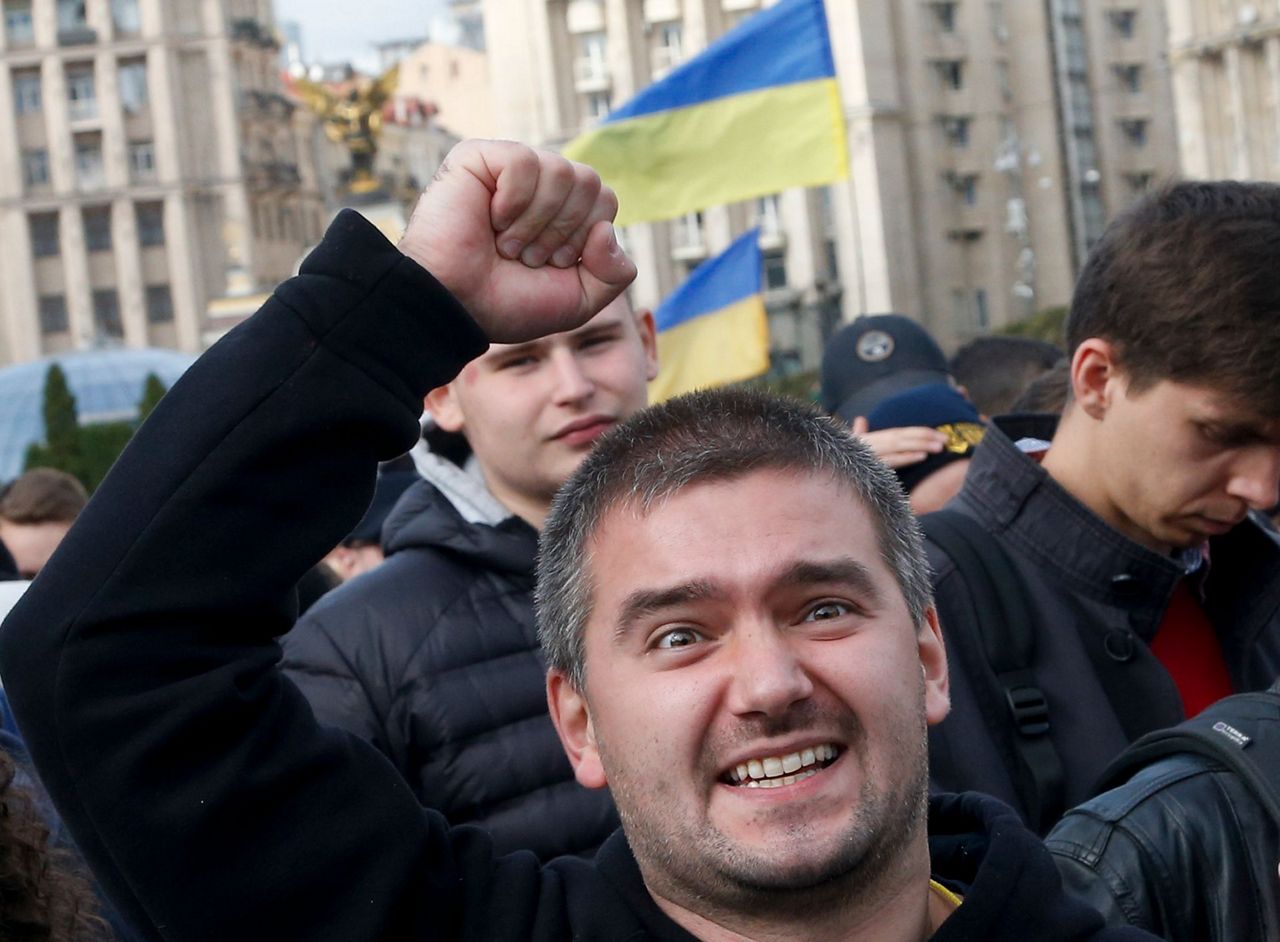 Protesters in Ukraine rally against election in rebel east