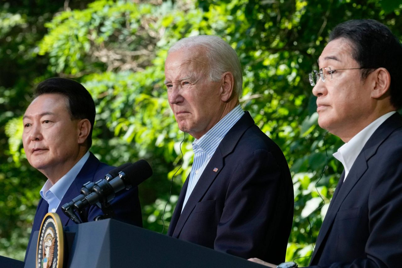 US, Japan and South Korea agree to expand security ties at summit amid ...