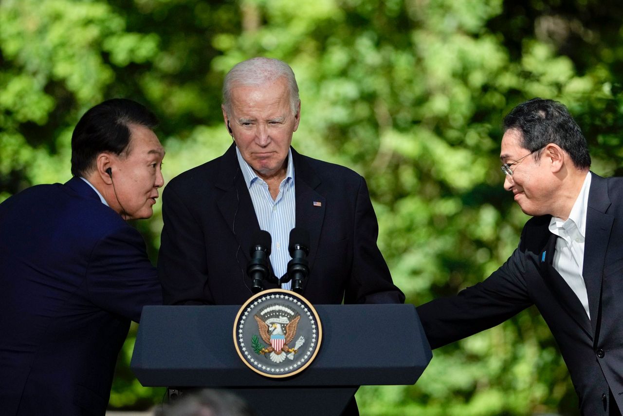 US, Japan and South Korea agree to expand security ties at summit amid ...