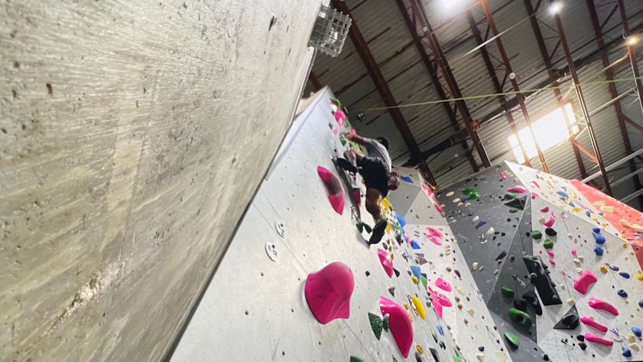 Scaling the heights at Vertical Ventures. (Spectrum Bay News 9/Bobby Collins)